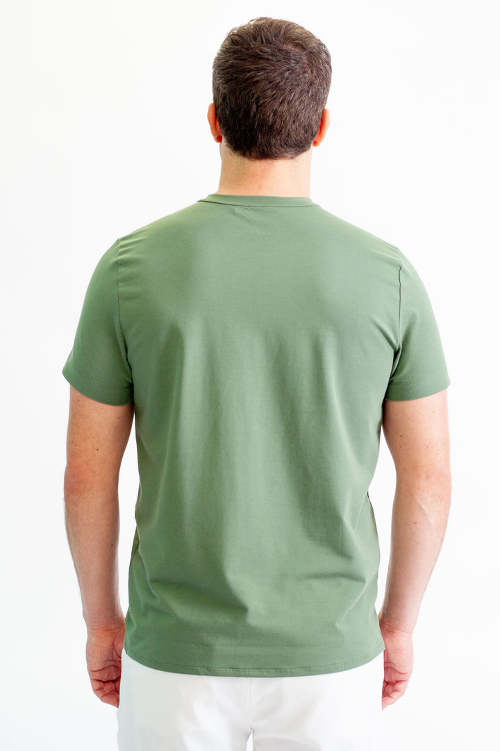 buki cinqo olive tech tee back