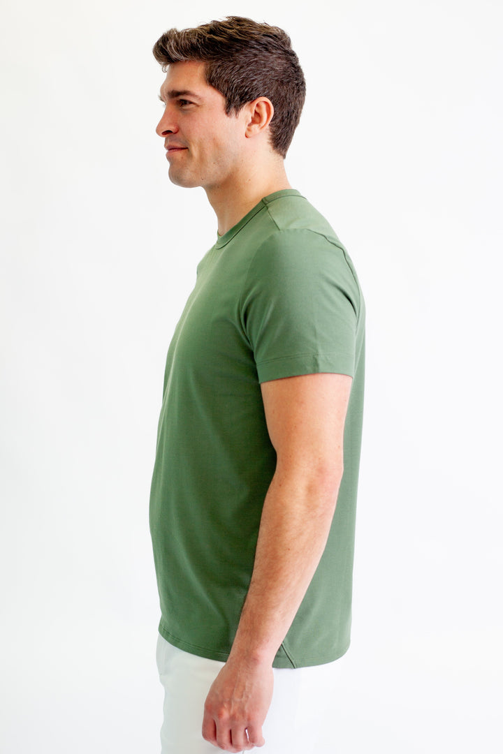 buki cinqo olive tech tee side