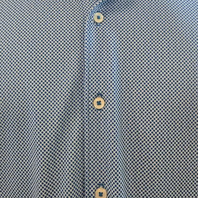 buki studio dot long sleeve shirt - blue