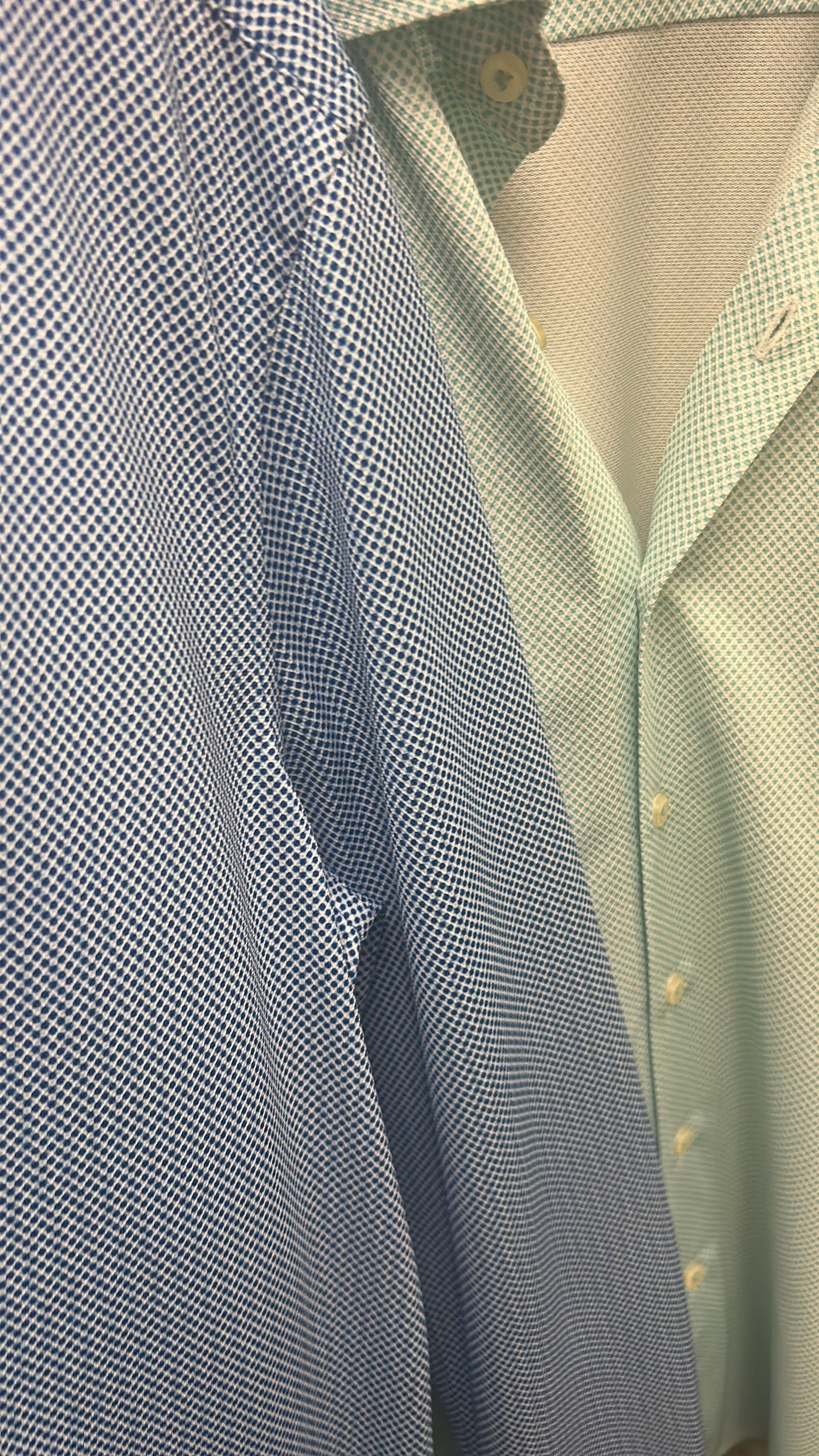 buki studio dot long sleeve shirt - blue and teal