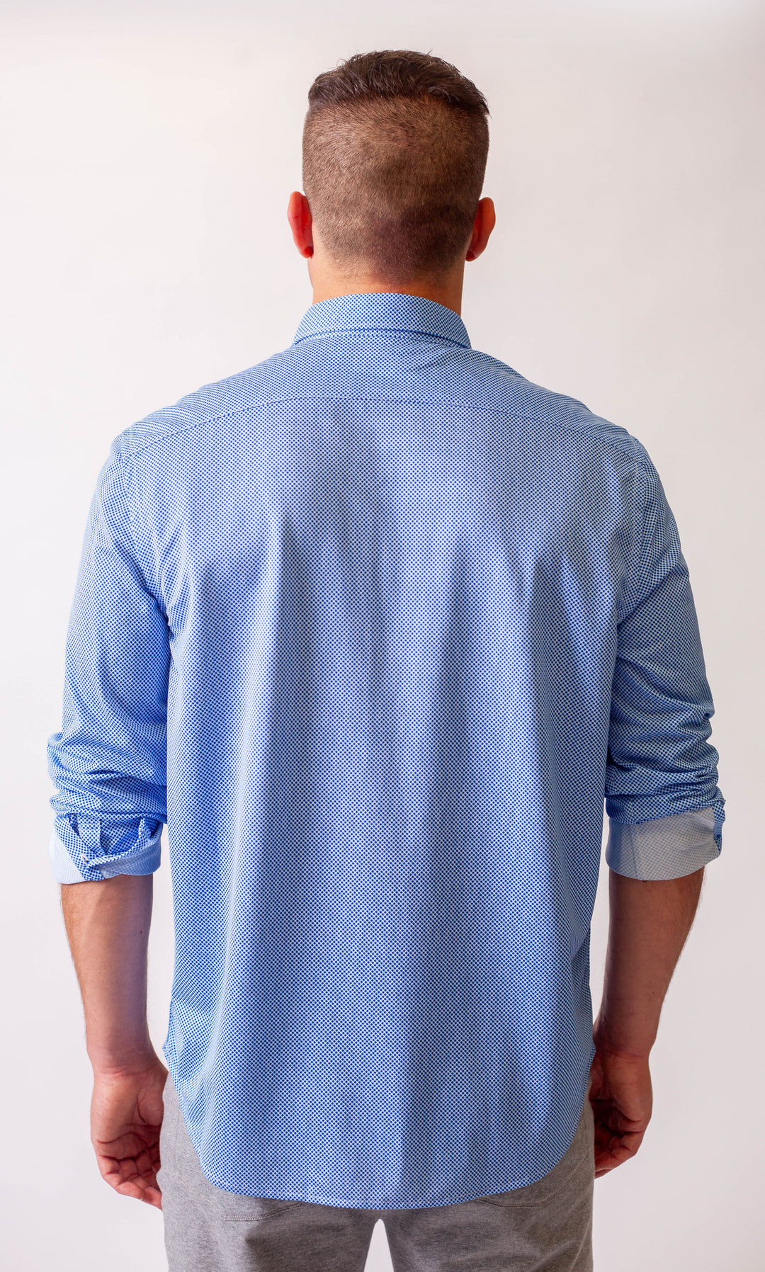 Studio Dot Long Sleeve Tech Shirt - Blue-LONG SLEEVE SHIRTS-BUKI-M-Cool Blue-Buki