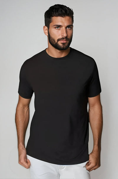 Buki + CINQO Crew Neck T-Shirt - Black-T-SHIRTS-BUKI-M-Black-Buki