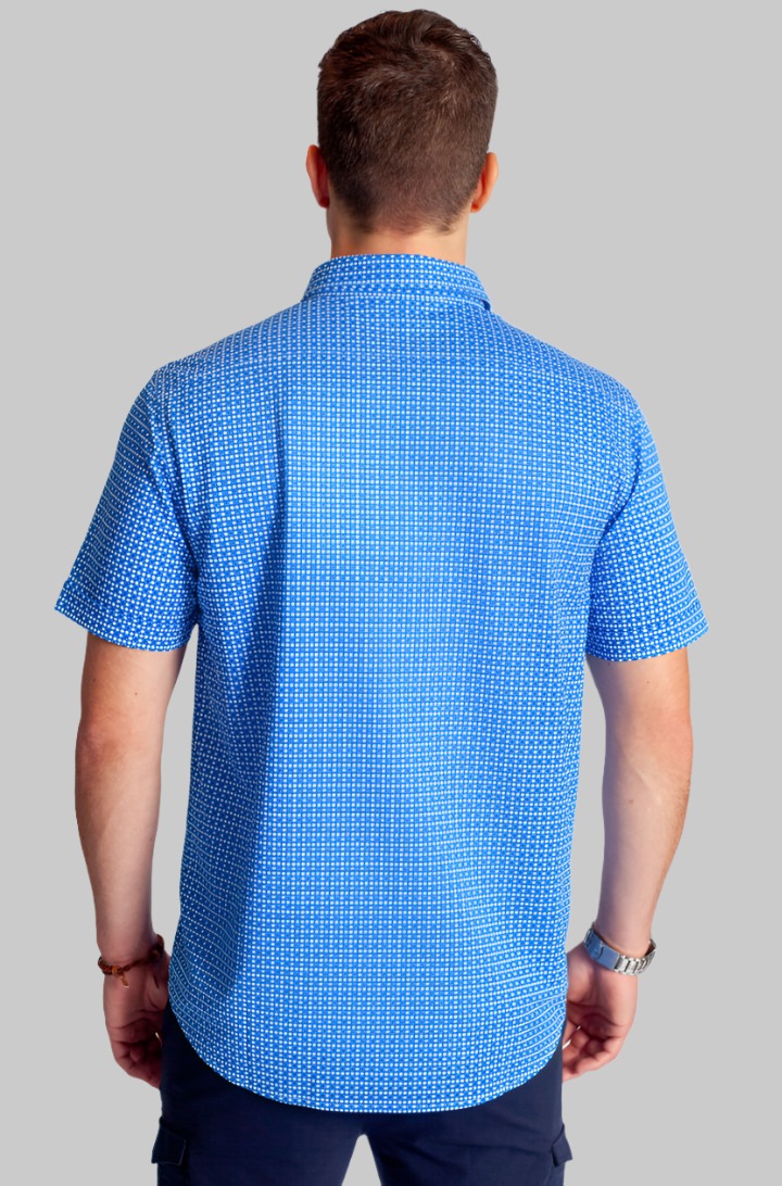 Castille Tech Shirt, back -Short Sleeve Shirts-Buki