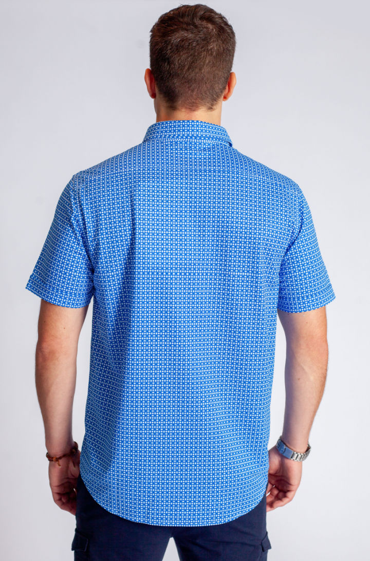 Castille Tech Shirt, back -Short Sleeve Shirts-Buki
