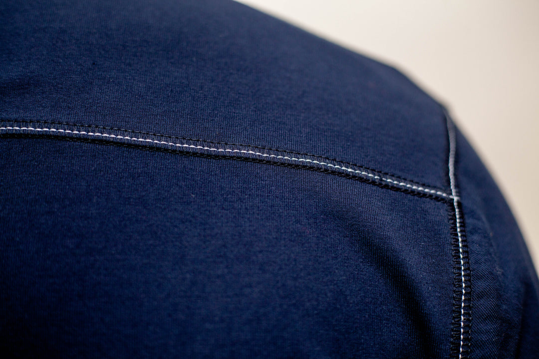 Cinqo Travel Half Zip - Navy-ZIP SWEATSHIRTS-BUKI-M-Navy-Buki