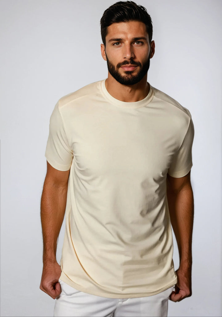 Buki + CINQO Crew Neck T-Shirt Maize-T-SHIRTS-BUKI-M-Maize-Buki