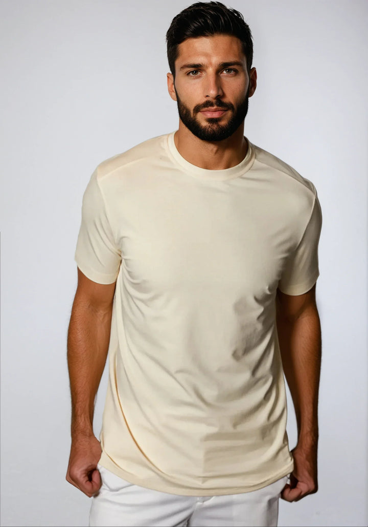 Buki + CINQO Crew Neck T-Shirt Maize-T-SHIRTS-BUKI-M-Maize-Buki