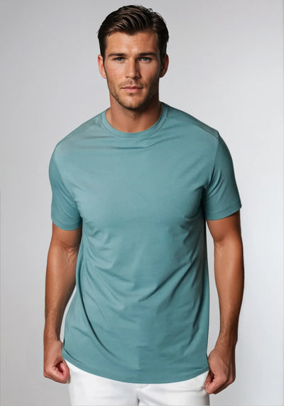 FREE GIFT $200+Buki + CINQO Crew Neck T-Shirt Blue Grey-giftbox_ghost_product-BUKI-S-Blue Grey-Buki