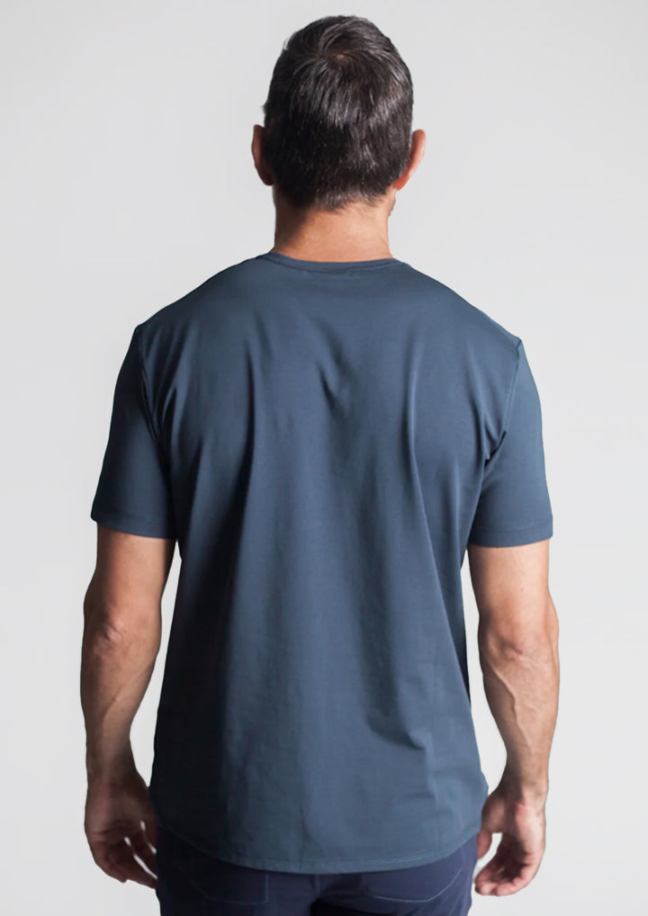 Buki + CINQO Crew Neck T-Shirt - Blue Night-T-SHIRTS-BUKI-M-Buki
