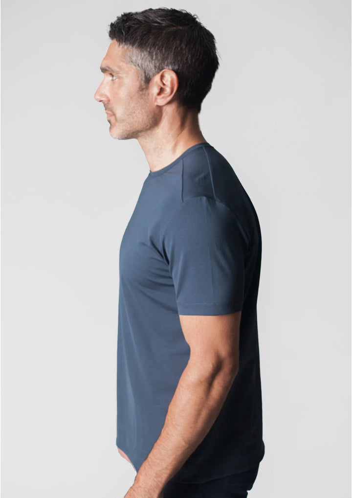 Buki + CINQO Crew Neck T-Shirt - Blue Night-T-SHIRTS-BUKI-M-Buki