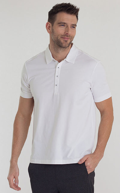 Coolest Polo Shirt in White - Short Sleeve Shirts-Buki