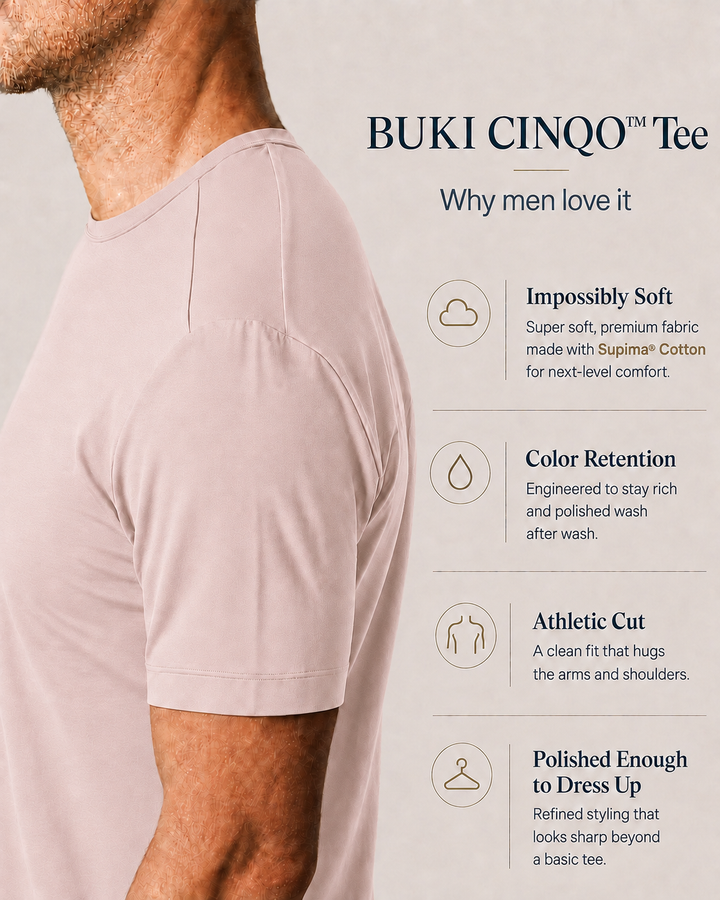 Buki Cinqo Tech Tee - Dusty Rose-T-SHIRTS-BUKI-M-DUSTY ROSE-Buki