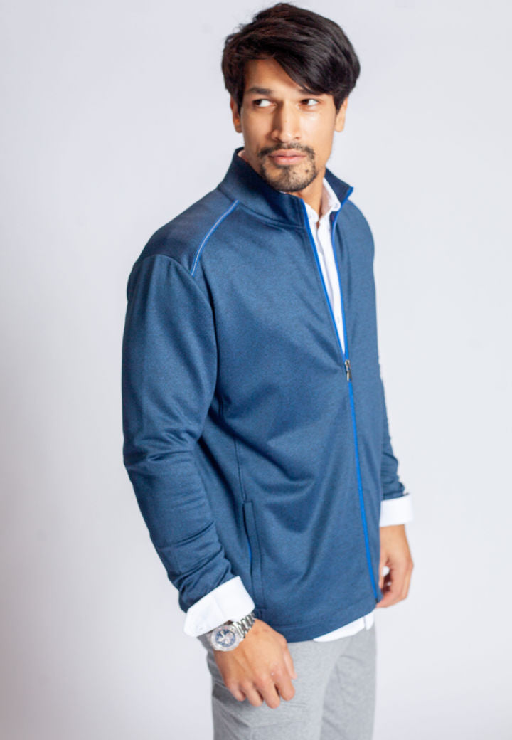 'Destination' Collection Full Zip Tech Jacket-ZIP SWEATSHIRTS-BUKI-S-Navy-Buki