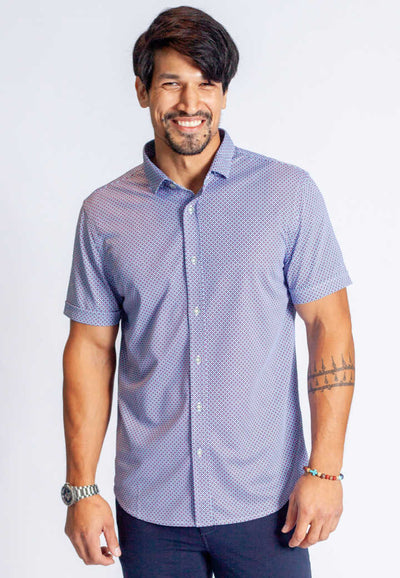 Men's Casual Short Sleeve Dress Shirt 'Locally Famous' | Buki