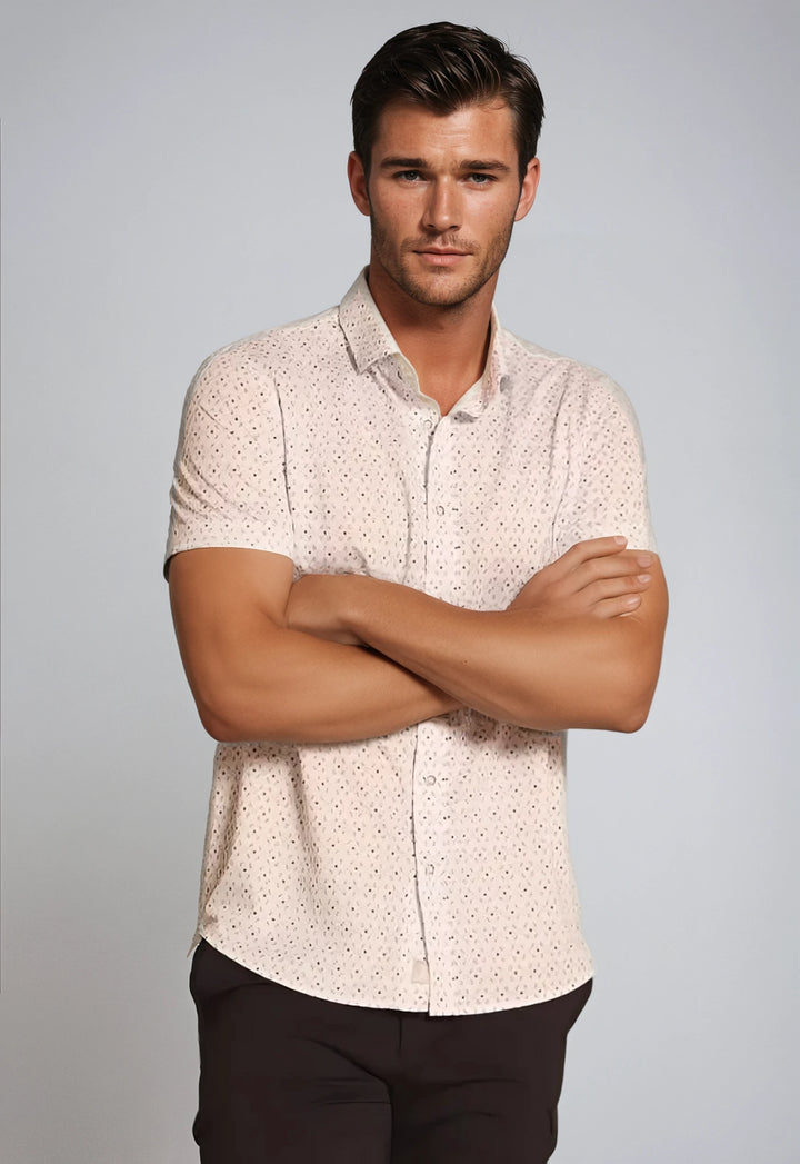 Loose Leaf Short Sleeve Tech Shirt-SHORT SLEEVE SHIRTS-BUKI-M-Blue / White-Buki