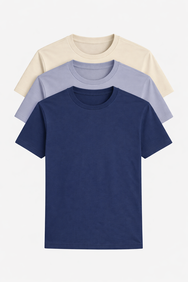 Buki Cinqo Tech Tee 3-Pack - Maize/Orchid/Blue Night-T-SHIRTS-BUKI-M-M-M-Buki