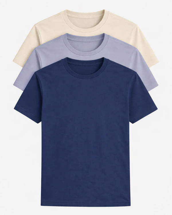 Buki Cinqo Tech Tee 3-Pack - Maize/Orchid/Blue Night