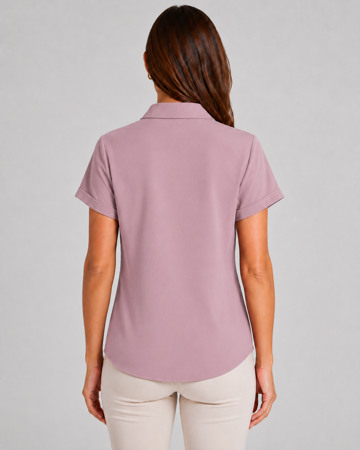 Maven Short Sleeve Shirt - Dusty Rose-BUKI-XS-Buki