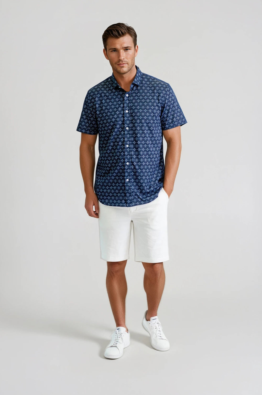 Midnight Star Short Sleeve Tech Shirt-SHORT SLEEVE SHIRTS-BUKI-M-Royal Blue-Buki