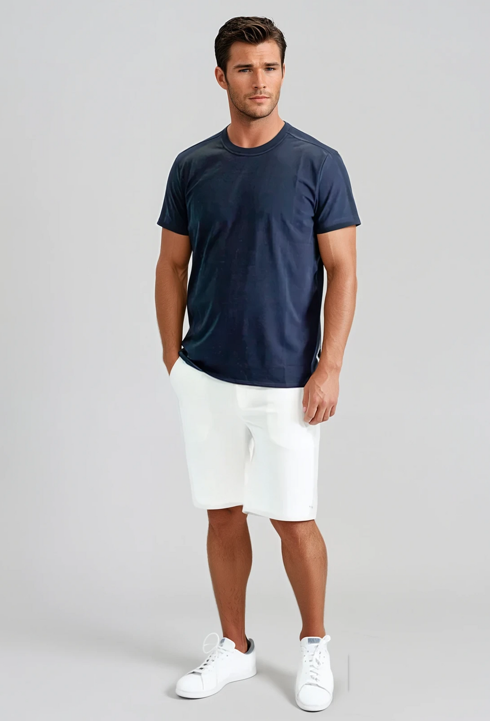 Buki Cinqo Tech Tee - Navy-T-SHIRTS-BUKI-M-Navy-Buki