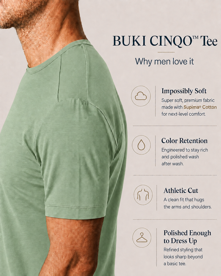 Buki Cinqo Tech Tee - Olive-T-SHIRTS-BUKI-M-olive-Buki