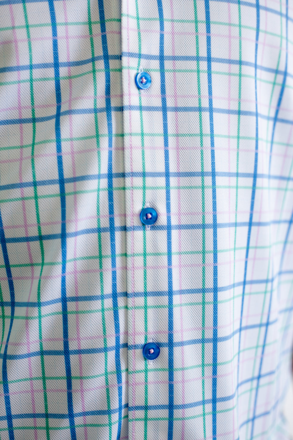 Pacific Grid Long Sleeve Tech Shirt-LONG SLEEVE SHIRTS-BUKI-M-Light Grey-white-Pink-Buki