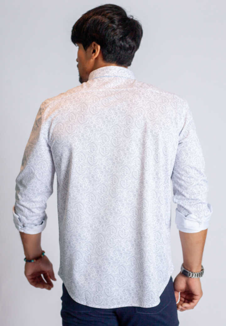 Men's Clothing: Long Sleeve Casual Dress Shirt | Buki Portofino Tech Shirt, back