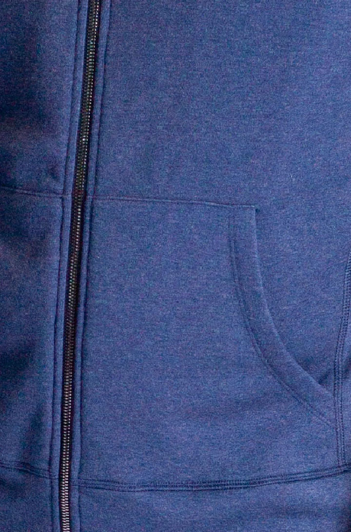 Remix Hoodie Sweatshirt in Tokyo Blue pocket detail -Sweatshirts-Buki