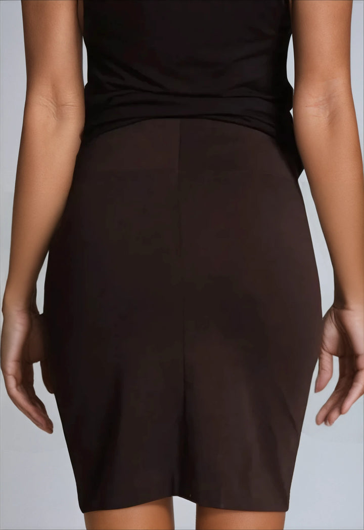 Straight Skinny Short Skirt-SKIRTS-BUKI-XS-Black-Buki