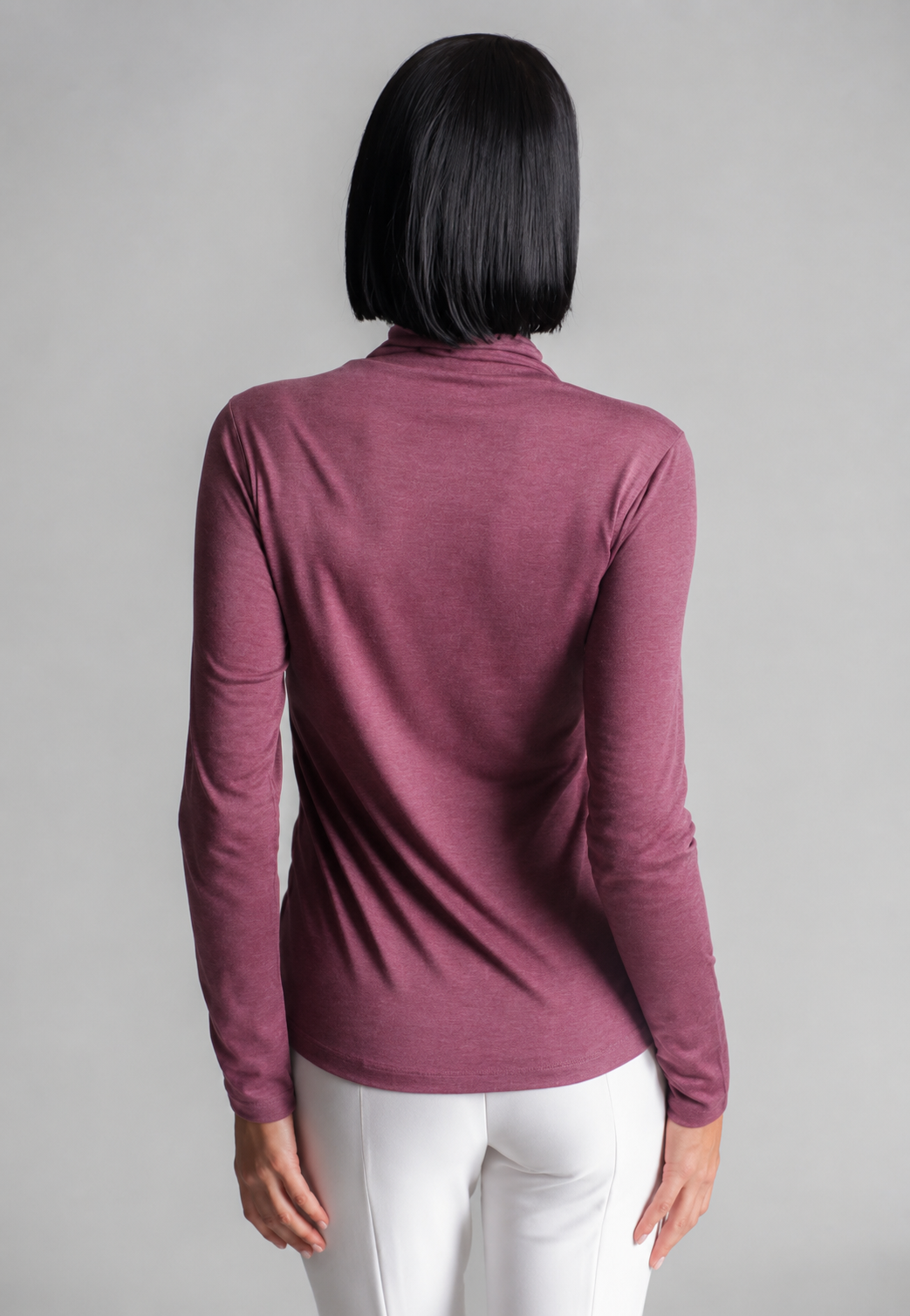 Take-Out Turtleneck Shirt-SHIRTS &amp; BLOUSES-BUKI-XS-Wine-Buki
