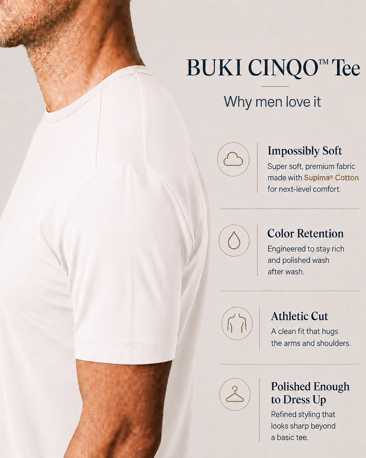 Buki Cinqo Tech Tee - White-T-SHIRTS-BUKI-M-Buki